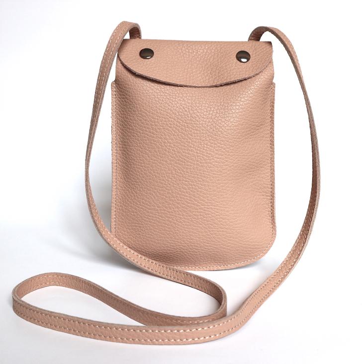 Griesbach – Phone Bag aus strukturiertem Leder Farbe Rosa