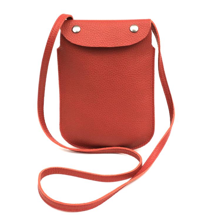 Griesbach – Phone Bag aus strukturiertem Leder Farbe Rot