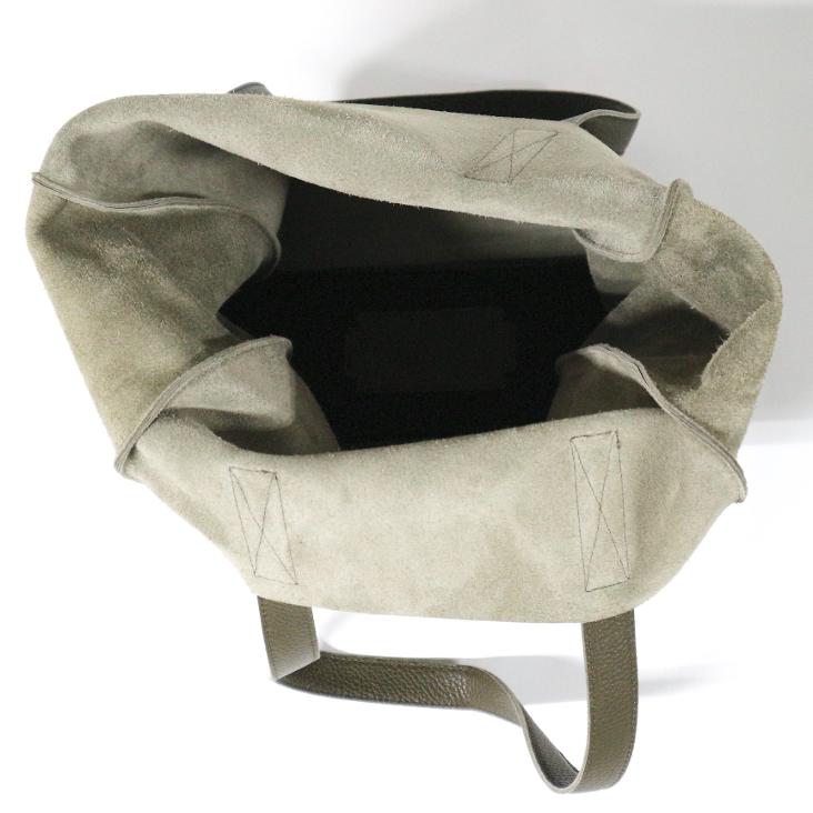 Griesbach – Simple Tote Bag aus strukturiertem Leder Farbe Olivgrün - 4