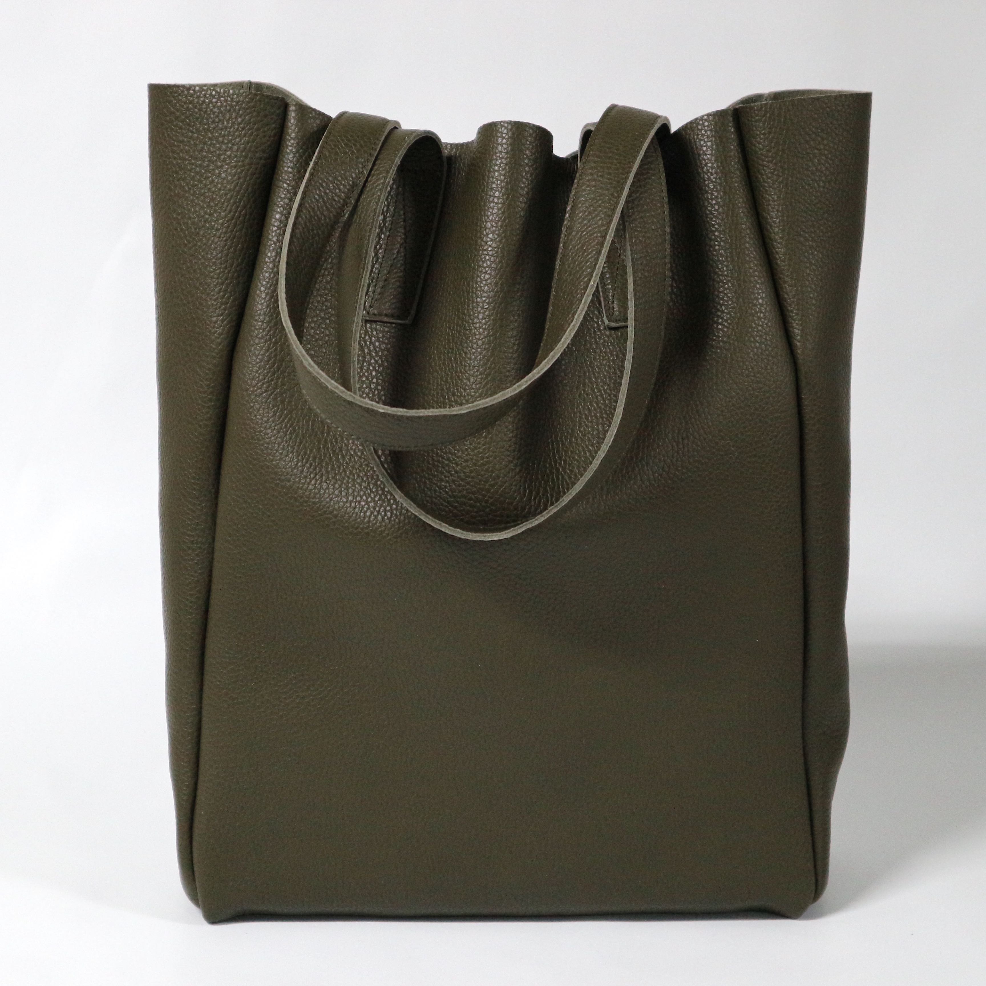 Griesbach – Simple Tote Bag aus strukturiertem Leder Farbe Olivgrün (1660), Alle Taschen, Taschen