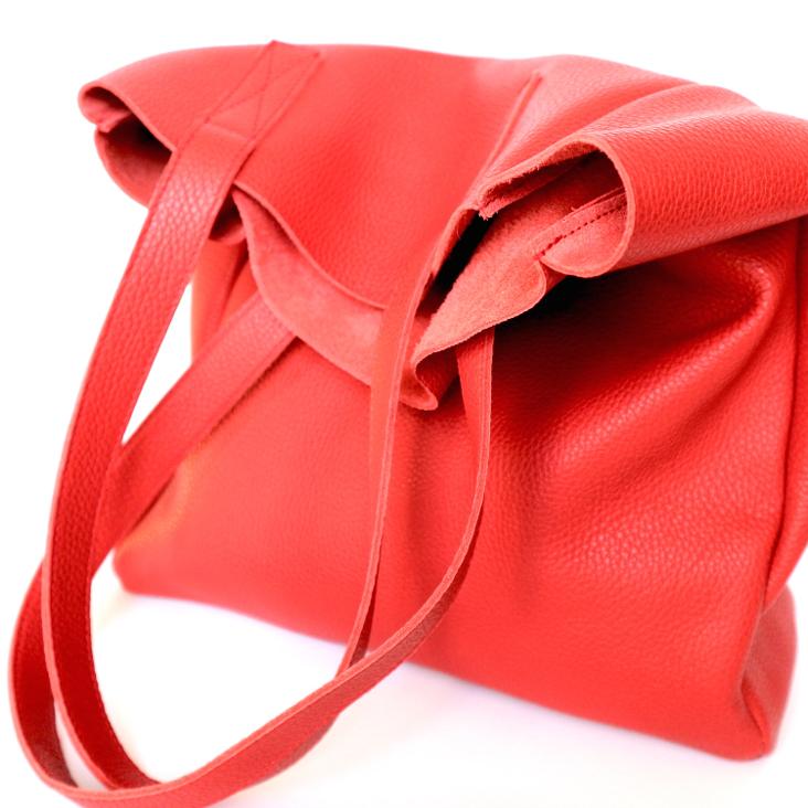 Griesbach – Simple Tote Bag aus strukturiertem Leder Farbe Rot - 1