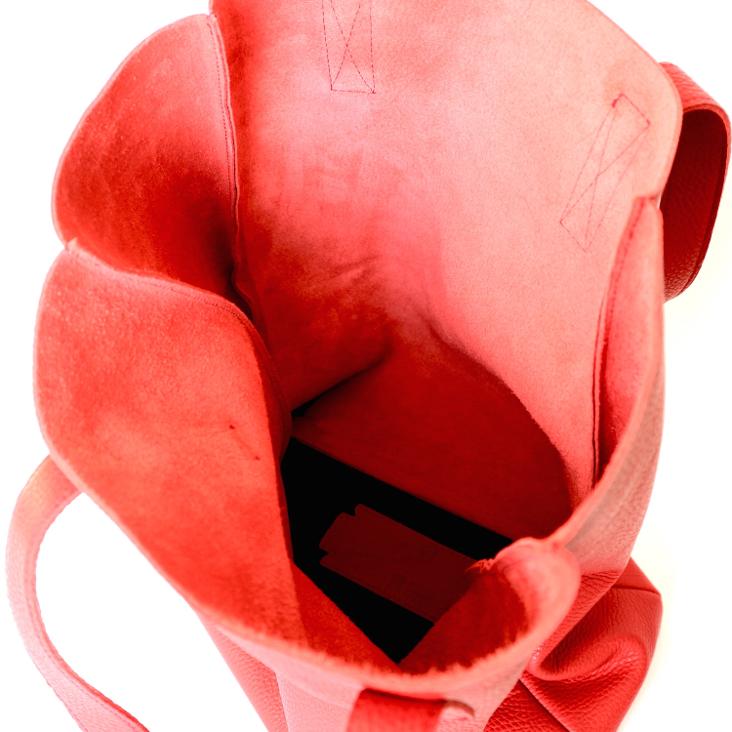 Griesbach – Simple Tote Bag aus strukturiertem Leder Farbe Rot - 2