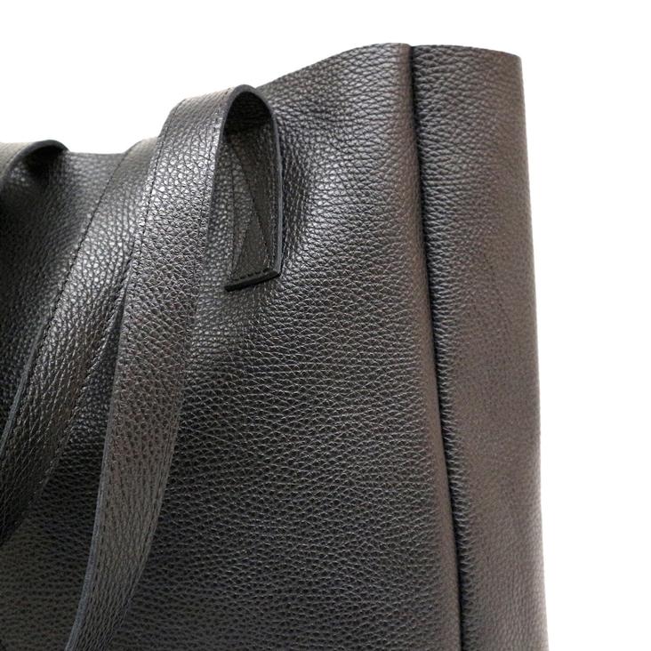 Griesbach – Simple Tote Bag aus strukturiertem Leder Farbe Schwarz - 0
