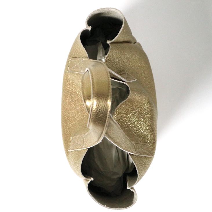 Griesbach - Simple Tote Bag aus strukturiertem Leder in Metallic-Optik Farbe Gold - 2