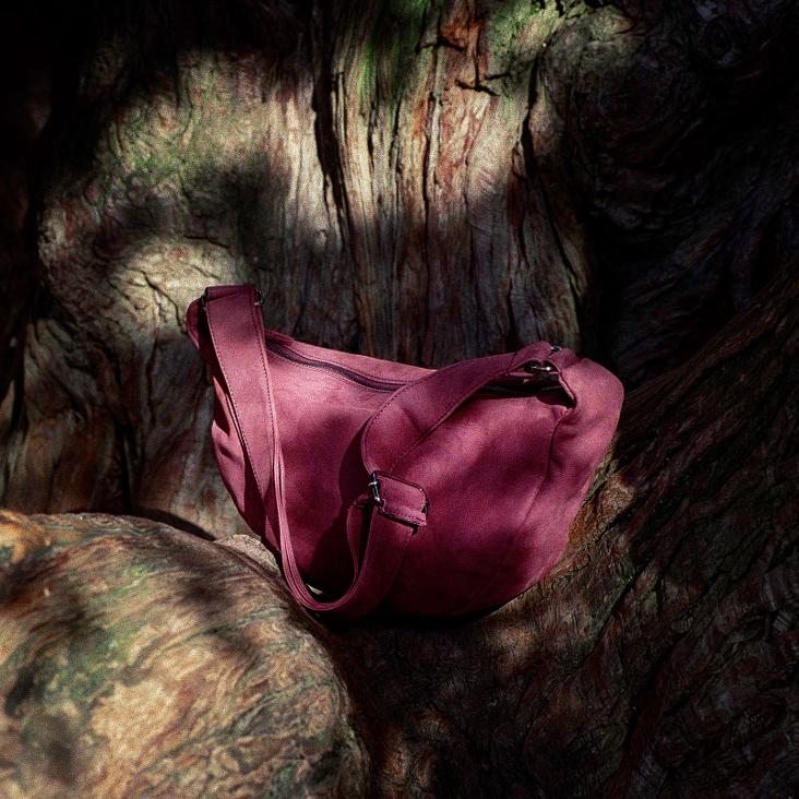 Griesbach – Small Mia Bag in Nubukleder Farbe Weinrot