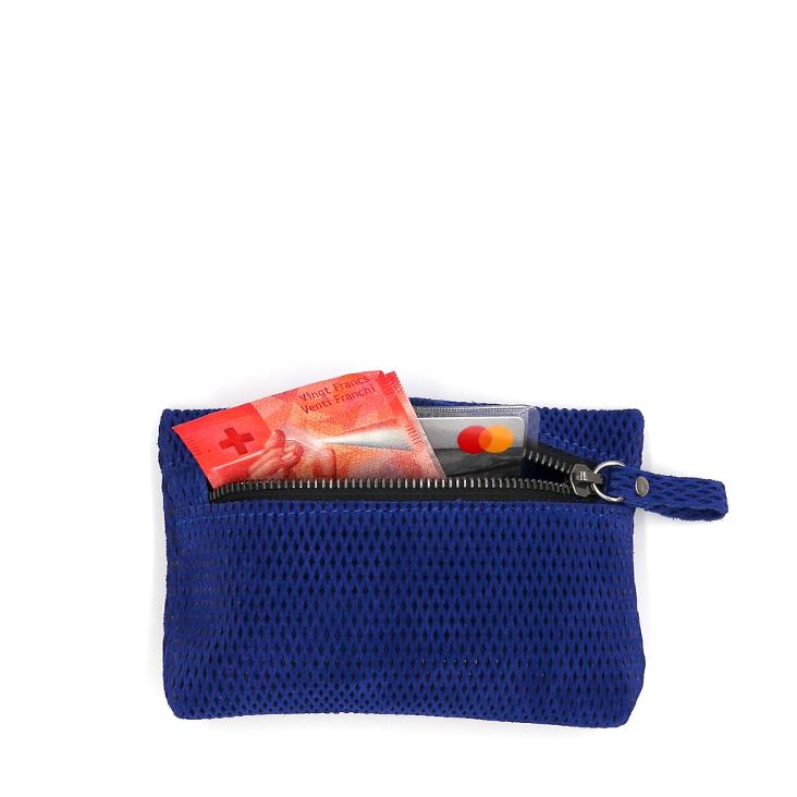 Griesbach – Small Paros Pouch in perforiertem Veloursleder Farbe Blau - 1