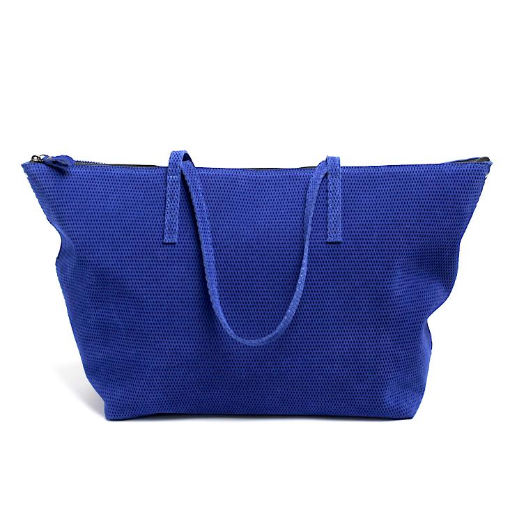 Griesbach – Soley Bag aus perforiertem Veloursleder in Farbe Blau